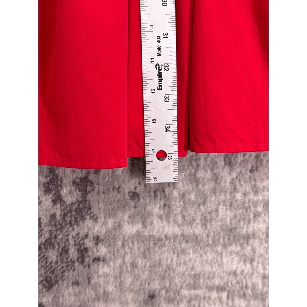 New Tuckernuck Dress XL Womens Pomander Place Mabel Mini Tiered Red Cotton - Picture 6 of 8